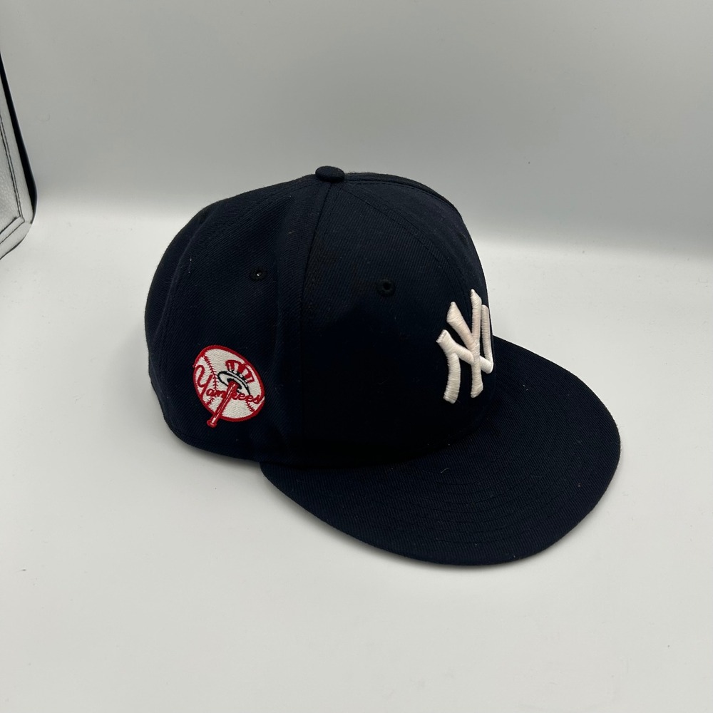 New Era Hat Mens OSFM Navy Blue New York Yankees 9FIFTY Side Patch Snapback - Picture 2 of 8